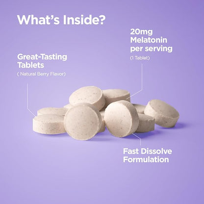 Balance Breens Melatonin 20mg + Zinc 50mg Supplement Combo