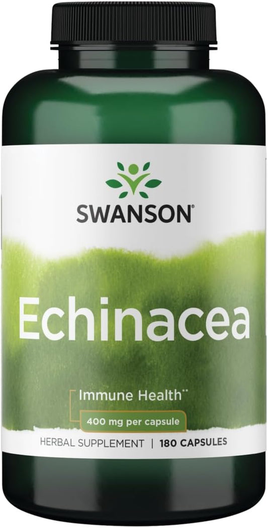 Swanson Echinacea 400 Milligrams 180 Capsules