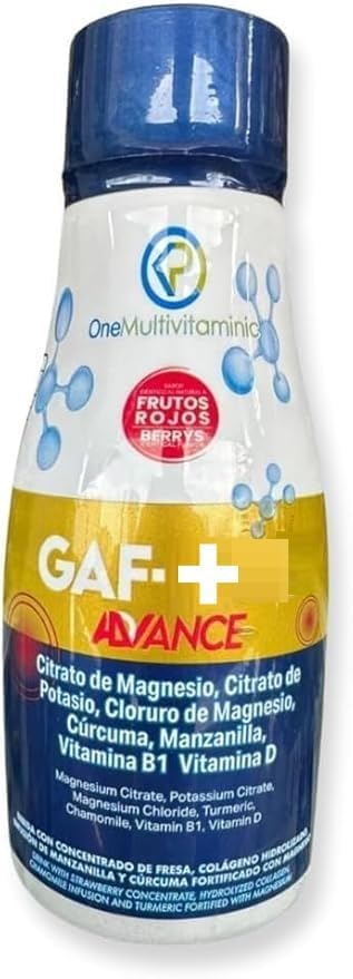 Gaf + Formula avanzada - Multivitamin, 10.14 Fl Oz, 300ML, Red Fruit Flavor
