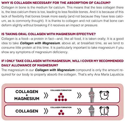 Ana Maria Lajusticia -- 3 Pack High Absorption Collagen Pills with Magnesium. Healthy Skin, Nails, Hair and Ligaments. Natural Supplement, 450 Tablets.