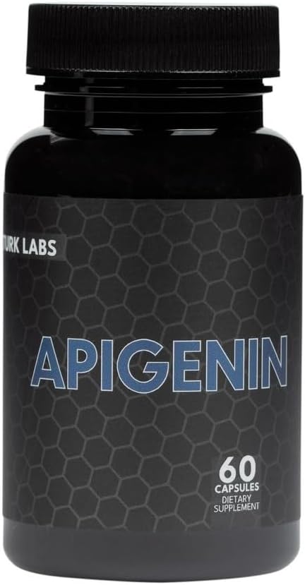 Turk Apigenin - Natural Bioflavonoid Supplement - Metabolism, Calm, Sleep, and Nerve Support - 60 Capsules, 50mg Each Labs