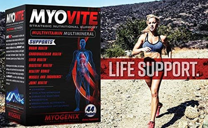 Myogenix Myovite Multivitamins for Athletes - High Performance Vitamins For Men and Women Athletes, Easy-to-Swallow Daily Vitamins (44 Packets/Box)