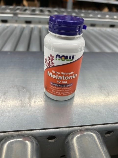 Now Foods Melatonin, 10 mg, 100 Veggie Caps, 2 Pack