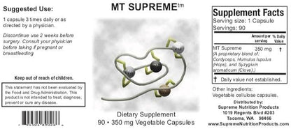 Supreme Nutrition MT Supreme, 90 Pure Herbal Combination Vegetarian Capsules (Pack of 2)