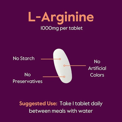 BESTVITE L-Arginine 1000mg (480 Tablets) (240 x 2) containing 20% More Pure L-Arginine as Compared to L-Arginine HCL Products