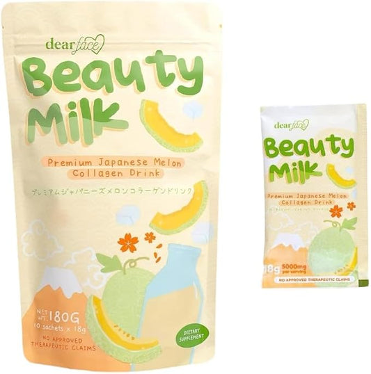 Dear Face Collagen Glutathione Drinks (180g, Melon)