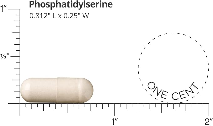 Healthy Directions Phosphatidylserine Supplement—150 mg/Serving, 60 Vegan Capsules for Cognitive Health, Brain Function, and Healthy Memory (30-Day Supply)