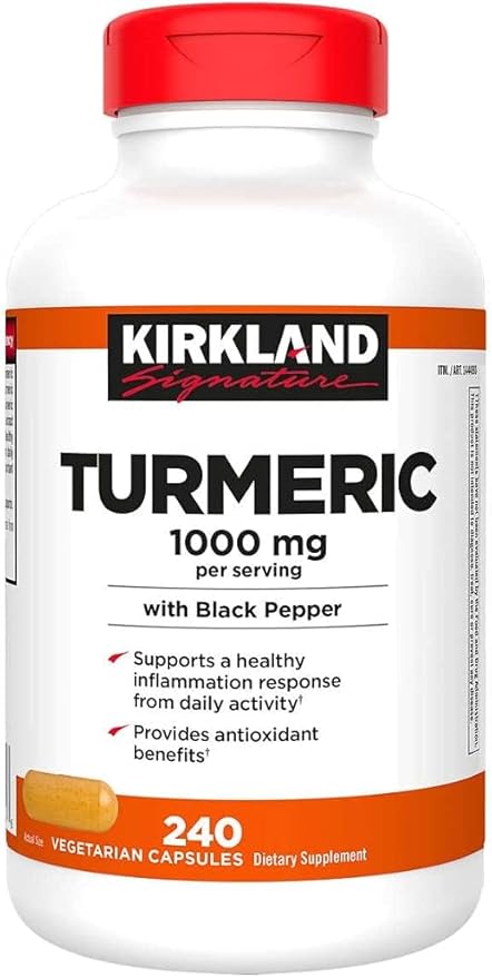 Just Grown Turmeric 1000 mg., 240 Capsules (1 Pack)