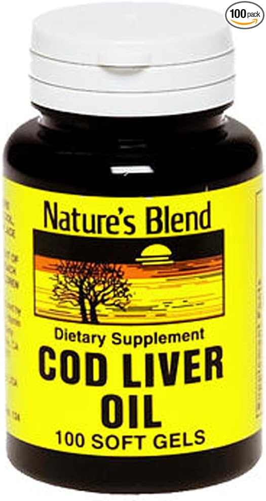 Nature's Blend Cod Liver Oil 100 Softgels
