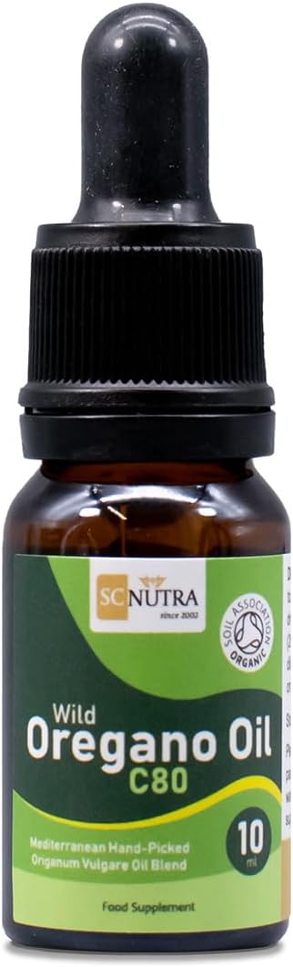 Organic Oregano Oil - Immune & Inflammatory Support - Wild Oregano Oil C80 10ml (70 Servings) 0.34 fl. oz. / 10ml