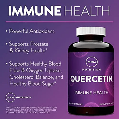 MRM Nutrition Quercetin| Immune + Cardiovascular Health | 500mg per Serving | Made with QU995: Worldâ€™s purest quercetinâ„¢ | Antioxidant Status | 60 Servings