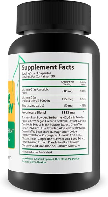 Homemade Elixir HV - Our Best Immune Support Supplement - Herbal Vitamin Immune Support Capsules - Our Best Immune Pills Nature Vitamin D Zinc C Best Herbs Vitamins - Vitamins Immune Support Pills