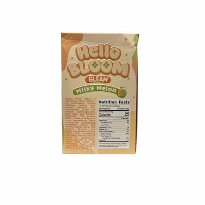 Hello Bloom GLEAM Collagen Mix Drinks by Kiray Celis (1 Pack, Milky Melon)