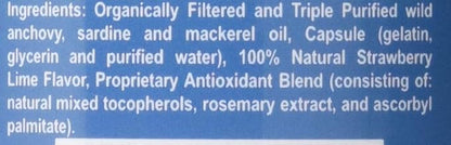 Fish Oil Capsules, Omega Sufficiency by Innate Choice, Strawberry Lime 240 Capsules