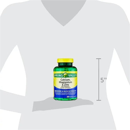 Calcium Magnesium Zinc with Vitamin D3 | Calcium Supplement | Calcium Magnesium Zinc | Calcium 600 mg with vitamin D3 | Calcium Magnesium Supplement + STS Sticker.