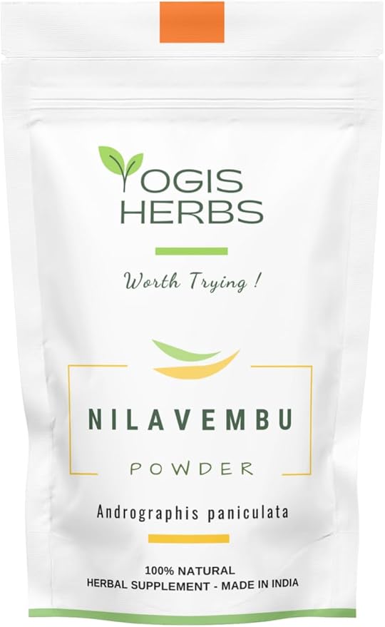 Nilavembu Powder - Andrographis Paniculata - 1 Lb Fresh & Pure 1 Pound (Pack of 1) Dark Green
