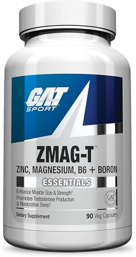 GAT Sport Essentials ZMAG-T Zinc, Magnesium, B6 + Boron, 90 Veg Capsules