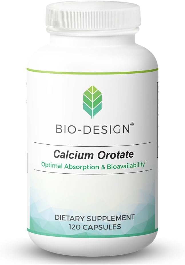 Calcium Orotate - Bioavailable Chelated Mineral Supplement - 110 mg per Serving - Supports Bone, Cardiac, & Nervous System Health - 120 Capsules