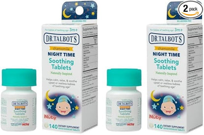 Dr. Talbot's Night Time Chamomile Soothing Tablets, Naturally Inspired, Quick Dissolve, 140 Count (Pack of 2)