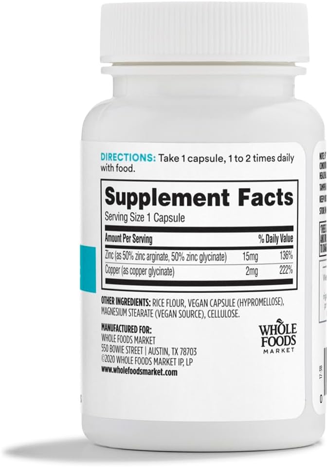 365 by Whole Foods Market, Chelated Zinc, 60 CT