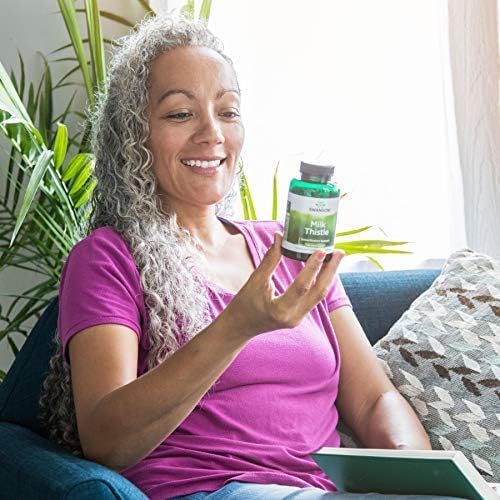 Swanson Milk Thistle-Herbal Liver Support Supplement-Natural Formula Helping to Maintain Overall Health & Wellbeing-(100 Capsules, 500mg Each)