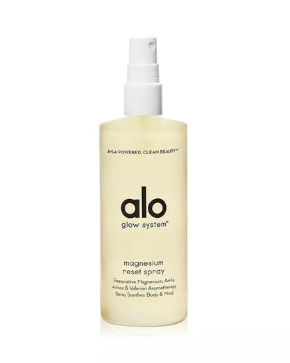 Alo Reset Magnesium Body Spray For Sleep & Natural Stress Relief – Calming Blend with Magnesium, Valerian Root, Arnica & Essential Oils – Made in USA - 3.2 oz