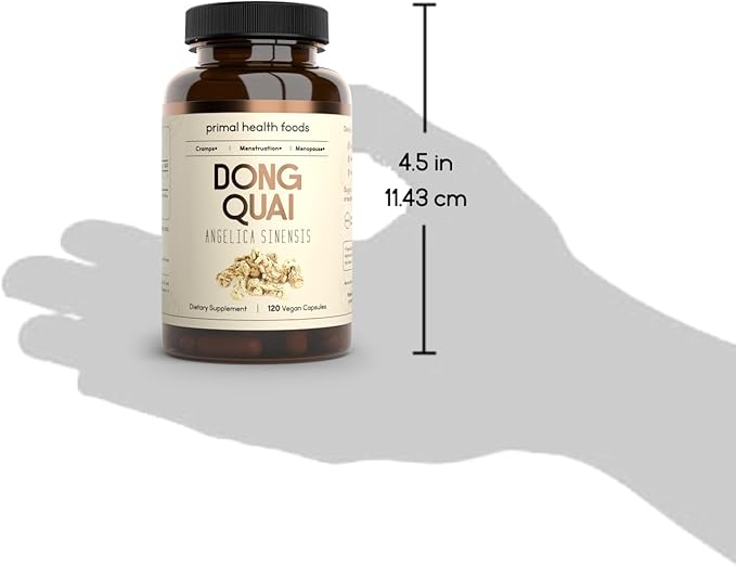 Organic Dong Quai 1000 mg | Female Hormone & Menstrual Support | Vegetarian, Organic, Non-GMO & Gluten Free