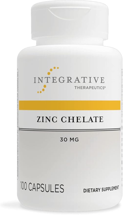 Integrative Therapeutics - Zinc Chelate Zinc Supplement, Immune Support*, High Absorption, 100 Capsules