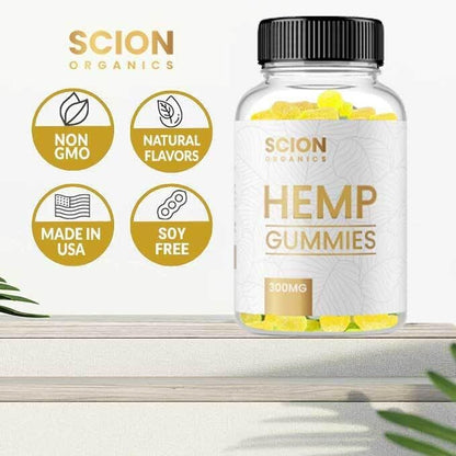 Hemp Gummies - Improve Joint Health - Natural Raspberry Flavor-Chewable Vitamins for Adults-30 Gummies-2 Pack