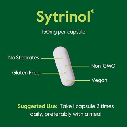 BESTVITE Sytrinol 150mg (120 Vegetarian Capsules) - Patented Blend of Natural Citrus and Palm Fruit extracts - No Stearates - Vegan - Non GMO - Gluten Free