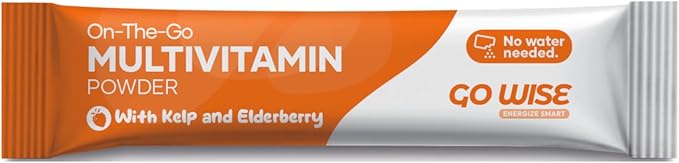 On The go Multivitamin Powder - Natural Berry Flavor - 14 Convenient Stick Packs - Portable Vitamin Supplement for Travel, Daily Nutrition, Energy and Immune Support: for Men and Women.