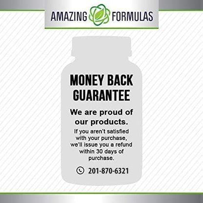 Amazing Formulas Berberine Turmeric & Bioperine 800mg Per Serving 60 Veggie Capsules Supplement | Non GMO | Gluten Free | Made in USA | Ideal for Vegetarians