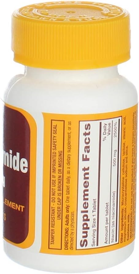 RUGBY LABORATORIES Niacinamide 500 Milligrams 100 Tabs