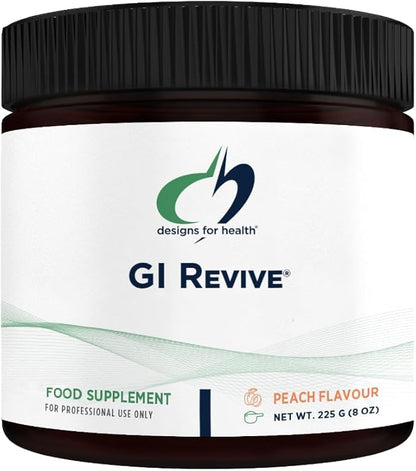 Designs for Health GI Revive Gut Health Powder - L Glutamine & Citrus Pectin for Digestive Health + Slippery Elm, Marshmallow Root & Cat's Claw for Healthy Intestinal Function (28 Servings)