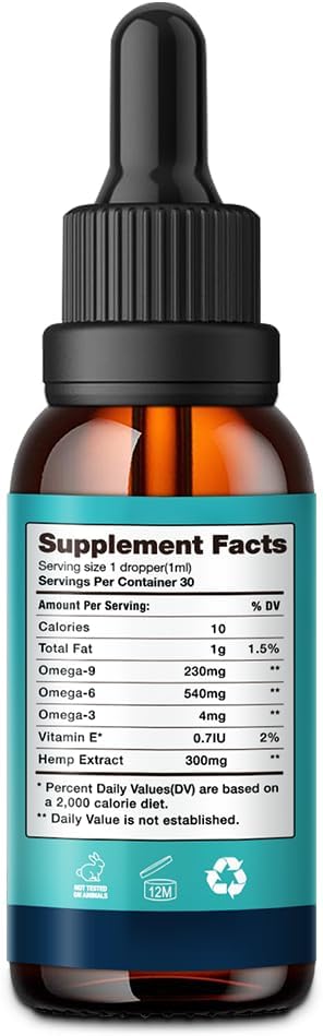 Pure Natural Hemp Natural Oil Hemp Supplement Made in USA 0828-h016
