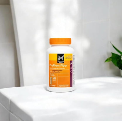 Member's Mark 100% Natural Psyllium Husk Fiber Capsules, Digestive Health, 400 Count (Pack of 1)