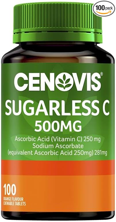 Sugarless C 500mg Orange Flavour Tabs 100