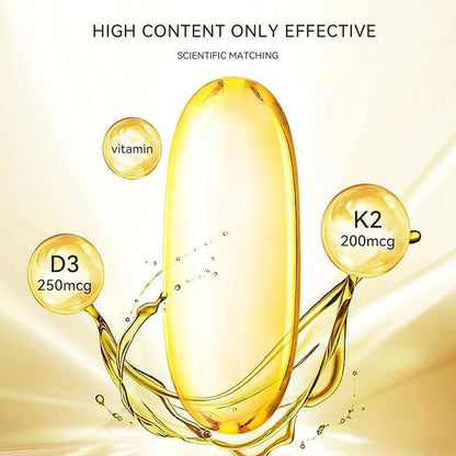 Vitamin D3 10000 IU with 200 mcg MK7 Vitamin K2, Immune & Joint Health Gluten Free, GMO-Free, Dairy Free, 300 Gels (1)