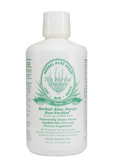 Herbal Aloe Force Aloe Vera and Herbal Dietary Supplement, 32 fl oz