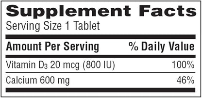 Caltrate 600 Plus D3 Calcium and Vitamin D Supplement Tablets, Bone Health Supplements for Adults - 60 Count (Pack of 4)