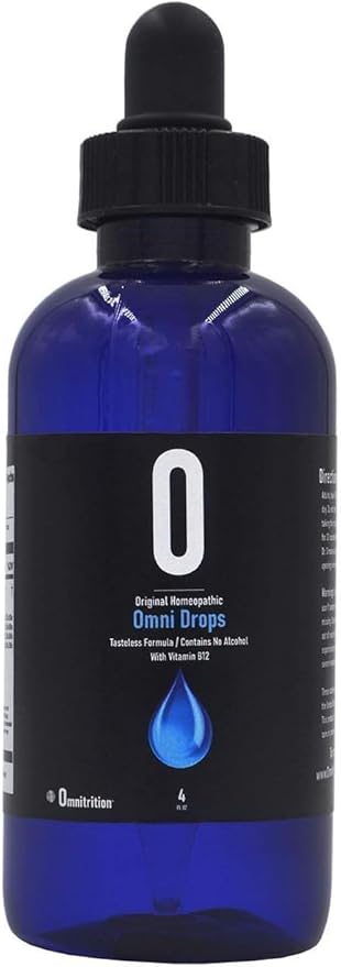 Omni Drops Diet Drops with Vitamin B12 - 4 oz with Program Guide