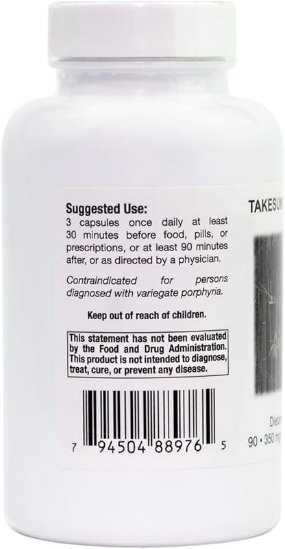 Supreme Nutrition Takesumi Supreme, 90 Pure Activated Bamboo Charcoal Vegetarian Capsules
