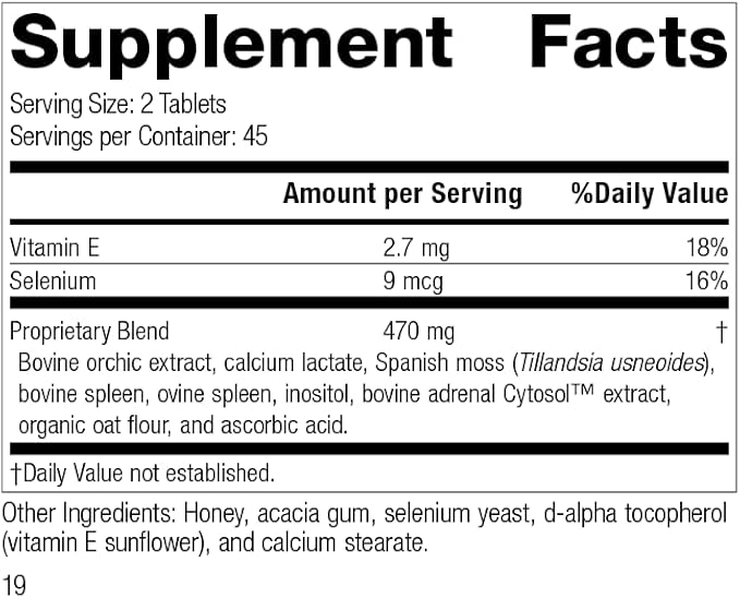 Standard Process - Cataplex E2 - 90 Tablets