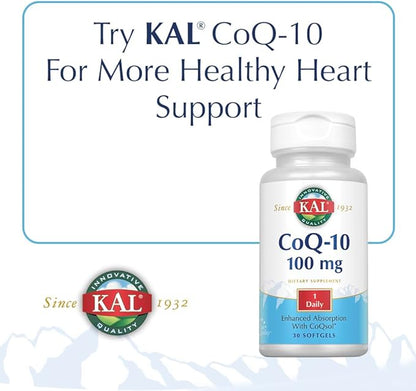 KAL Ultra Omega 3-6-9 1200mg | Fish Oil w/Cold Pressed Flaxseed & Borage Oil | Skin, Hair, Heart, Memory | 200 Softgels