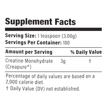 Inner Armour CREAPURE Creatine Monohydrate Powder QS-Code 21ID25 - Increase Muscle Strength & Endurance - Improve Sleep Quality - Fast Dissolving, Flavor-Free, Vegan-Friendly Fitness Supplement - 300g