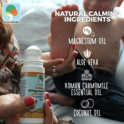 Magnesium Oil with Aloe Vera – Soothing Roll-On Applicator for Relaxation & Muscle Support, Fast-Absorbing Topical Formula, 3 fl oz