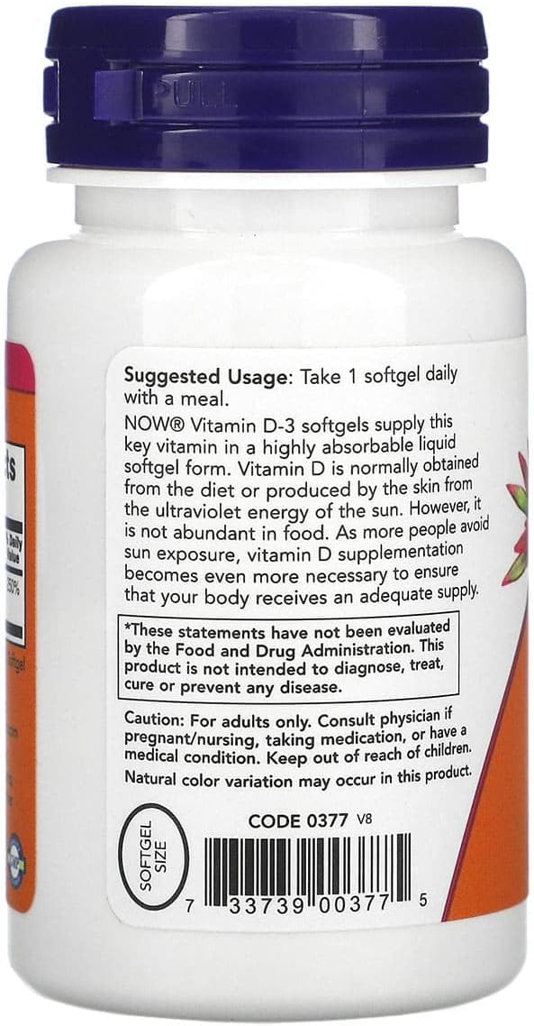 Now Foods - Vitamin D-3 2000 IU 240 softgels