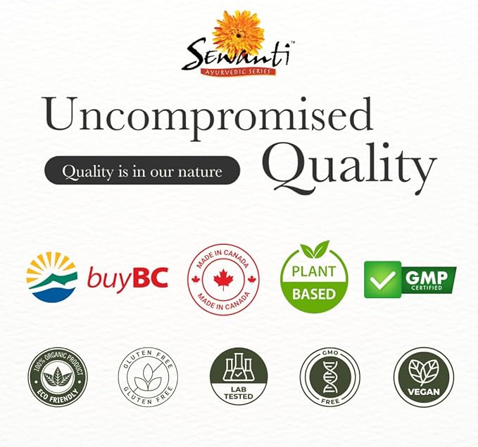 Sewanti Ayurvedic Triphala Capsules - Herbal Formula for Digestive Health - Amla, Bibhitaki, Haritaki - 90 V-Capsules/ 500mg