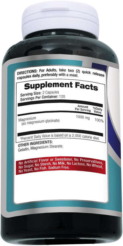 Lab | Magnesium glycinate | glicinato de magnesio | Magnesium glycinate Supplements | 1000 mg
