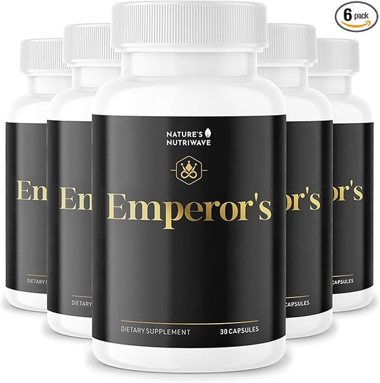 Emperor’s Vigor Tonic - 100% Natural Herbal Supplement | Non-GMO, No Stimulants, Easy to Use | 60 Capsules, 6 Month Supply | Made in USA